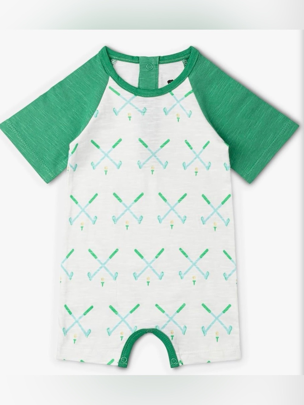Monica & Andy Shorty Little Slugger Romper Golf Day Size 0-3 Months NWT
